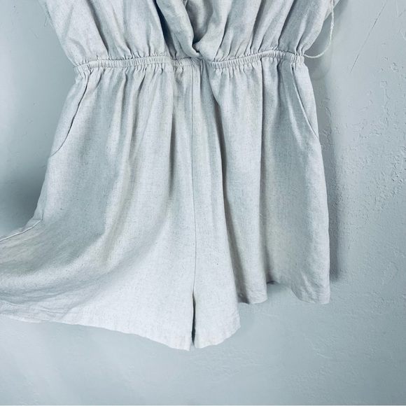 Gray Short Sleeve Jumpsuit - Picture 3 of 9